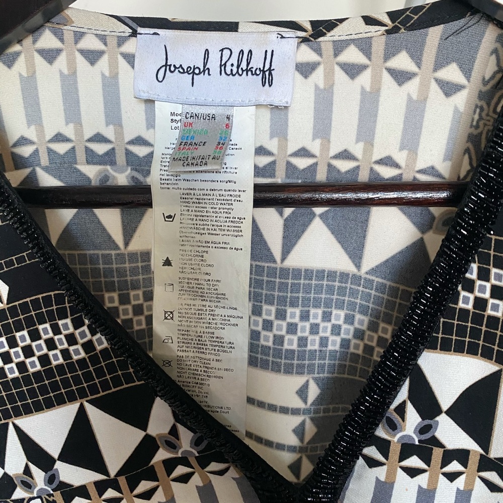 Joseph Ribkoff Abstract Print Poncho Style 171740 - image 3